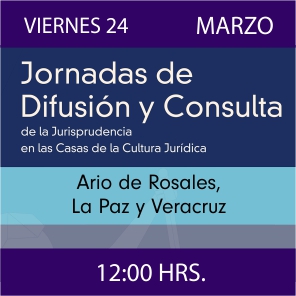 Jornadas de Difusión y Consulta de la Jurisprudencia en las CCJ - Ario de Rosales, La Paz y Veracruz