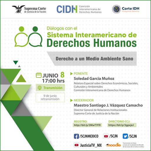 Cartel de Diálogos con el Sistema Interamericano de Derechos Humanos: Derecho a un Medio Ambiente Sano