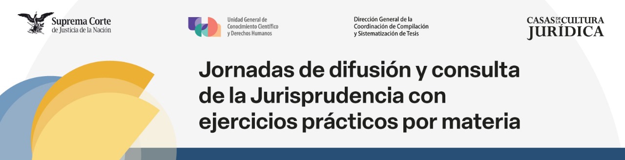 Banner de Jornadas de Difusión y Consulta de la Jurisprudencia con ejercicios prácticos por materia - Igualdad de Género