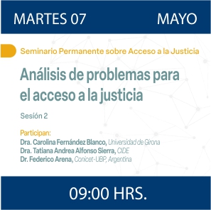 Enlace a Seminario Permanente de Acceso a la Justicia: Análisis de problemas para el acceso a la justicia