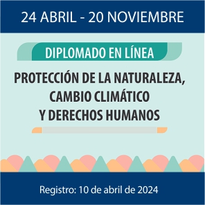 Enlace a Diplomado sobre Protección de la Naturaleza, Cambio Climático y Derechos Humanos